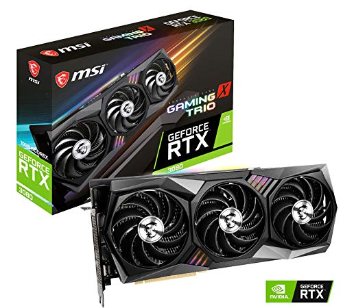 Tarjeta gráfica MSI Gaming GeForce RTX 3080 GDRR6X 320 Bit HDMI/DP Nvlink Tri-Frozr 2 Ampère OC arquitectura (RTX 3080 Gaming