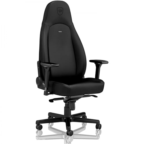noblechairs Icon Gaming Chair - Silla de oficina - Cuero sintético PU - Edición negra