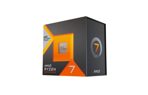 Procesador AMD Ryzen 7 7800X3D con tecnología 3D V-Cache (Gráficos integrados Radeon, 8 núcleos/16 subprocesos, TDP de 120 W, Socket AM5, caché de 104 MB, frecuencia de impulso de hasta 5,0 GHz, sin ventilador)