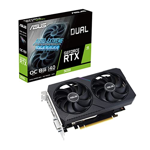 ASUS PHOENIX NVIDIA GeForce RTX 3050 V2 OC Edition - Tarjeta gráfica (8 GB GDDR6, PCIe 4.0, HDMI 2.1, DisplayPort 1.4a, ventiladores axiales con doble rodamiento de bolas, placa trasera protectora)