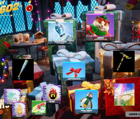¿Qué contienen los 14 obsequios de cabañas de Fortnite Winterfest 2025?